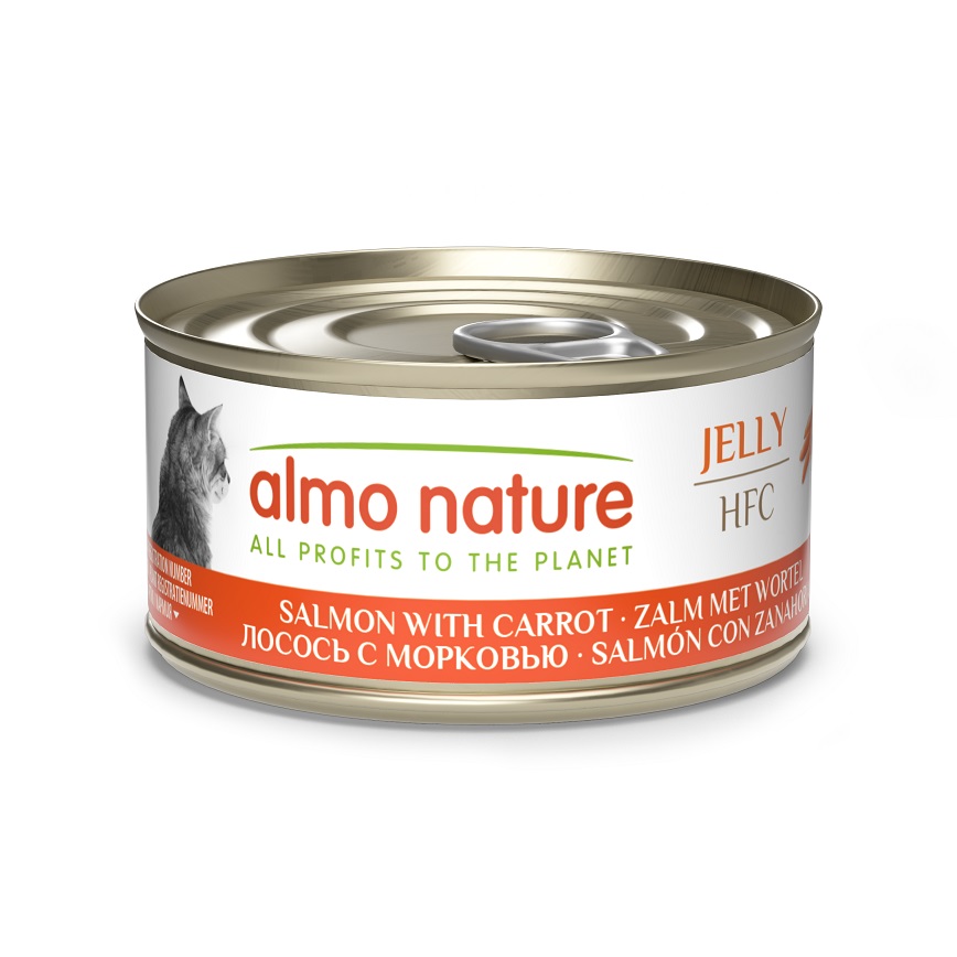 Almo Nature Almo Nature Jelly HFC 貓罐頭 天然系列 三文魚+紅蘿蔔 70g (9032)