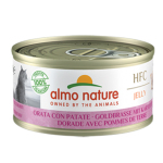 Almo Nature Jelly HFC 貓罐頭 天然系列 鯛魚+薯仔 70g (9416) 貓罐頭 貓濕糧 Almo Nature 寵物用品速遞