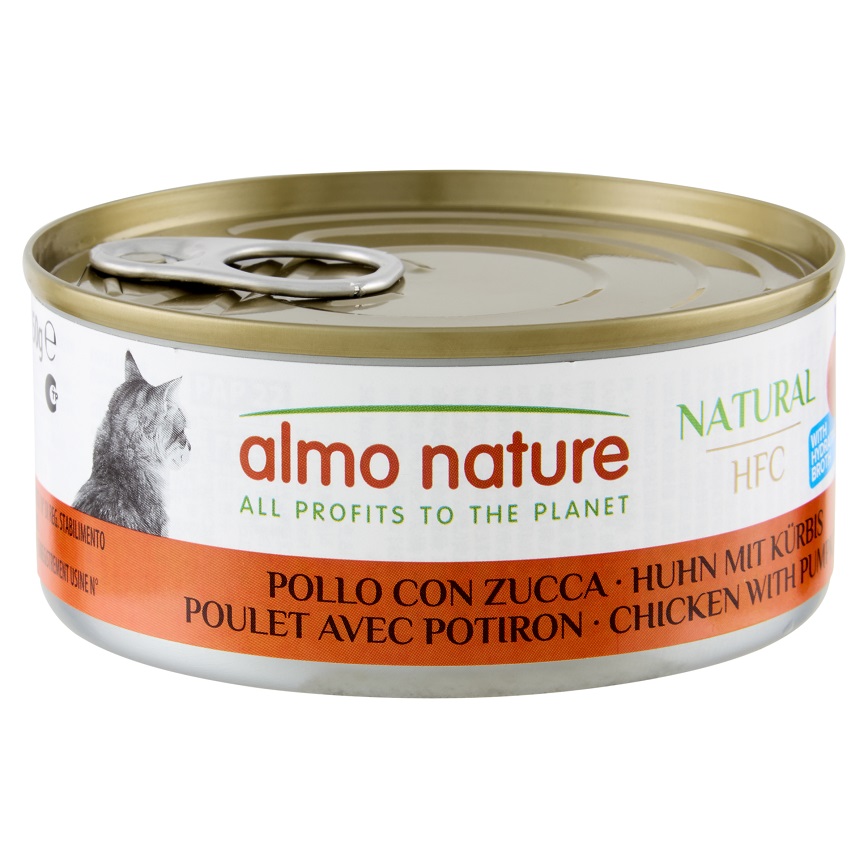 Almo Nature Almo Nature HFC 貓罐頭 天然系列 雞肉+南瓜 150g (5123)