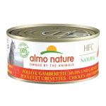 Almo Nature HFC 貓罐頭 天然系列 雞肉+鮮蝦 150g (5124) 貓罐頭 貓濕糧 Almo Nature 寵物用品速遞