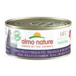 Almo Nature HFC 貓罐頭 天然系列 雞肉+火腿+吞拿魚 150g (5131) 貓罐頭 貓濕糧 Almo Nature 寵物用品速遞