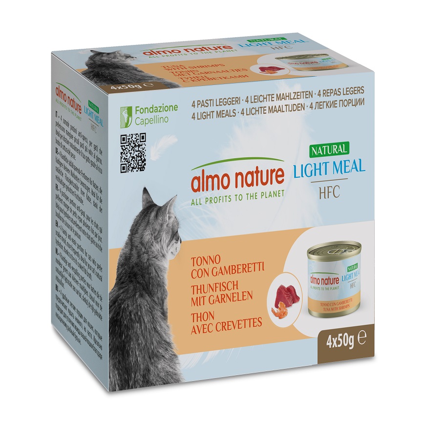 Almo Nature Almo Nature 貓罐頭 天然系列 吞拿魚+鮮蝦 4X50g (551MEGA)