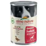 Almo Nature 狗罐頭 Holistic 單一蛋白系列 鴨肉配方 400g (195) 狗罐頭 狗濕糧 Almo Nature 寵物用品速遞