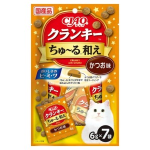 CIAO-貓零食-日本ちゅ-る和え-夾心脆餅-鰹魚-6g-7袋入-P-342-CIAO-INABA-貓零食-寵物用品速遞