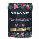 Nordic Feast 凍乾貓狗小食 雞胸+小紅莓 58g (P00084) 貓零食狗零食 Nordic Feast 寵物用品速遞