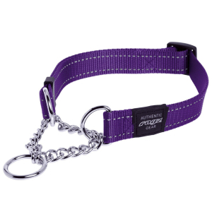 狗衣飾-雨衣-狗帶-ROGZ-頸帶-半鎖鏈款-M-紫色-HC11-E-狗狗-寵物用品速遞