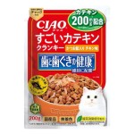CIAO 貓糧 日本維護牙齒健康 鰹魚乾+雞肉味 200g (P-277) (TBS) 貓糧 CIAO INABA 寵物用品速遞