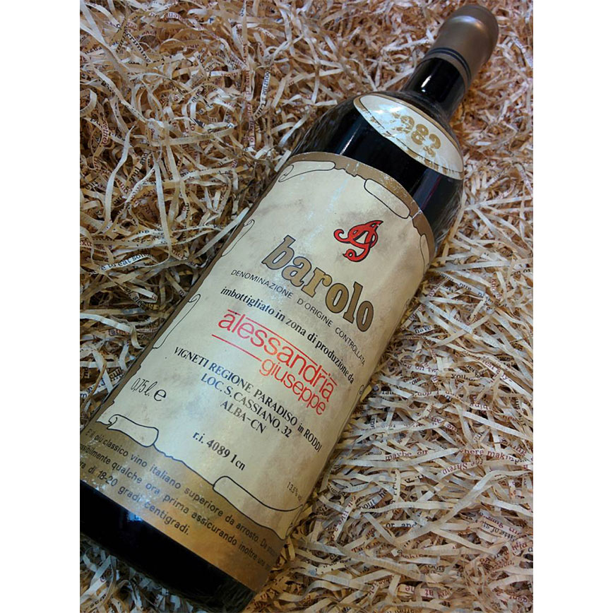 意大利紅酒 Alessandria Giuseppe Barolo 1982 720ml (停用)