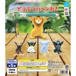 生活用品超級市場-日本直送-公仔擺設-動物托筆造型-1套5隻-貓咪精品-寵物用品速遞