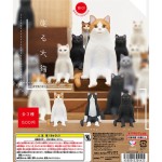 日本直送 貓公仔擺設 坐著的貓 1套3隻 生活用品超級市場 貓咪精品