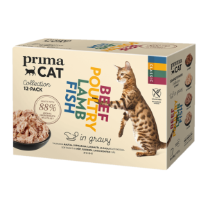 貓罐頭-貓濕糧-PRIMACAT-貓濕糧-無穀物混味雜錦盒-肉汁系列-85gx12-WCIMFW11674ZZ-PRIMACAT-寵物用品速遞