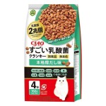 CIAO 貓糧 日本2兆個乳酸菌 本格鰹魚湯味 190g 4袋入 (綠)(P-305) 貓糧 貓乾糧 CIAO INABA 寵物用品速遞