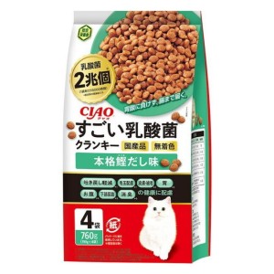 CIAO-貓糧-日本2兆個乳酸菌-本格鰹魚湯味-190g-4袋入-CIAO-INABA-寵物用品速遞