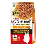 CIAO 貓糧 日本2兆個乳酸菌 雞肉味 190g 4袋入 (橙)(P-303) 貓糧 貓乾糧 CIAO INABA 寵物用品速遞