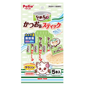Petio-貓零食-鰹魚貓濕糧條-牛磺酸-DHA-EPA-5支裝-90602907-Petio-寵物用品速遞