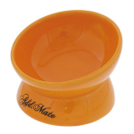 Add Mate 貓犬斜口陶瓷 高腳碗 S 橙色 (91502064) 貓犬用日常用品 飲食用具 寵物用品速遞
