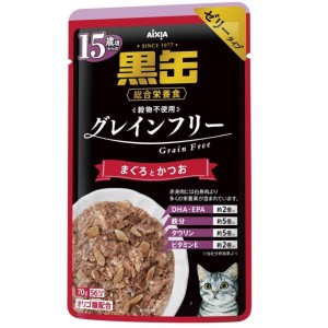AIXIA-愛喜雅-日本AIXIA愛喜雅-黑缶系列-綜合營養啫哩濕糧包-無殼物-15歲以上-金槍魚-鰹魚-70g-紫紅-AIXIA-愛喜雅-寵物用品速遞