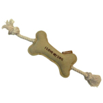 Billipets 狗玩具 真⽪系列 骨頭 15cm (NS-17079) 狗玩具 Billipets 寵物用品速遞