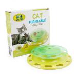 Cat Turntable 玩具嚴選 多元合一帶鈴鐺球旋轉美食遊樂盤 貓玩具 其他 寵物用品速遞