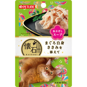 貓小食-日本Petline-懷石料理-貓餐包-水分補給-金槍魚-雞肉-40g-KP7-Petline-寵物用品速遞
