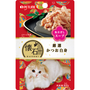 貓小食-日本Petline-懷石料理-貓餐包-水分補給-嚴選鰹魚-40g-KP8-Petline-寵物用品速遞