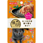 日本Petline 懷石料理 貓餐包 水分補給 鰹魚+鰹魚節 40g (KP10) 貓零食 寵物零食 Petline 寵物用品速遞