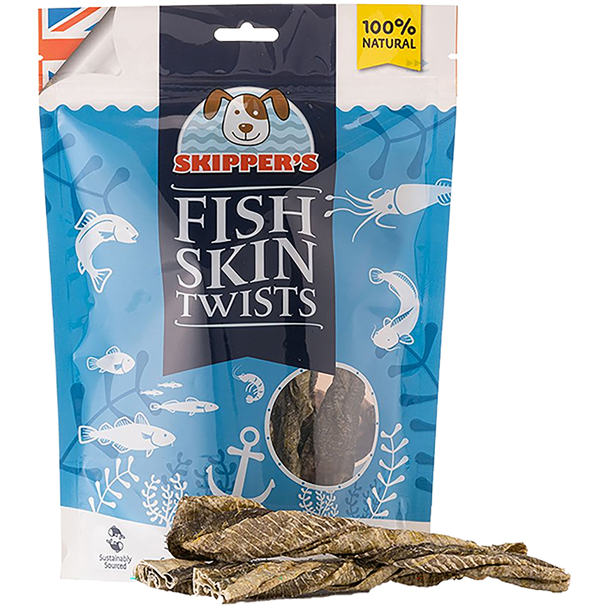 SKIPPER S SKIPPER'S 天然膠原魚皮紐棒 70g (FSTWS70)