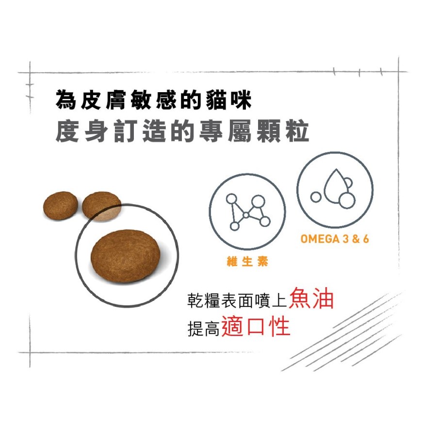 Royal Canin 貓糧 法國皇家貓糧 加護系列 皮膚敏感及美毛配方 HS33 4kg ( 2526040012) (圖片6)