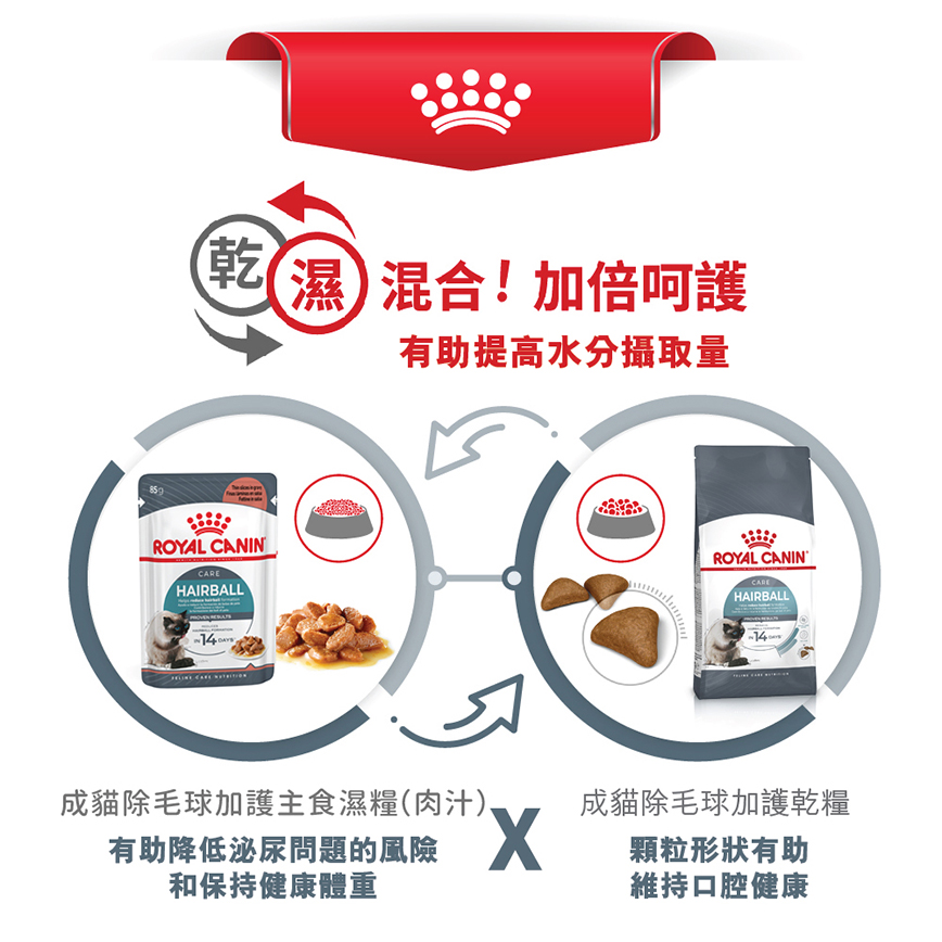 Royal Canin 貓糧 法國皇家貓糧 加護系列 成貓去毛球配方 ITH34 10kg (2534100012) (圖片6)