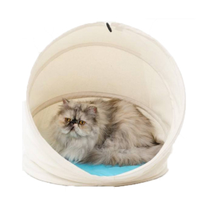 貓犬用日常用品-Pet-Shell-ter-米色拼淺藍墊-小-177109-00-床類用品-寵物用品速遞
