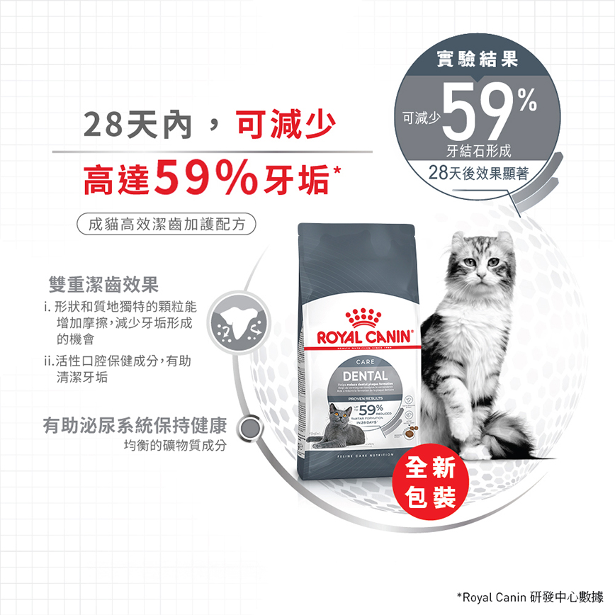 Royal Canin 貓糧 法國皇家貓糧 去牙石成貓高效潔齒加護配方 OS30 3.5kg (2532035011) (圖片5)