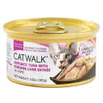 CATWALK 貓主食罐 鰹吞拿魚 + 雞肝 Skipjack Tuna With Chicken Liver Entrée 80g (CW-TLC) 貓罐頭 貓濕糧 CATWALK 寵物用品速遞