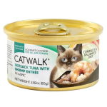 CATWALK 貓主食罐 鰹吞拿魚 + 海蝦 Skipjack Tuna with Shrimp Entrée 80g (CW-RDC) 貓罐頭 貓濕糧 CATWALK 寵物用品速遞
