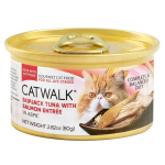 CATWALK 貓主食罐 鰹吞拿魚 + 三文魚 Skipjack Tuna with Salmon Entrée 80g (CW-GRC) 貓罐頭 貓濕糧 CATWALK 寵物用品速遞