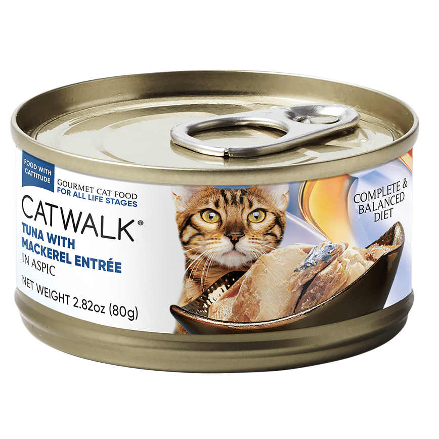 CATWALK CATWALK 貓主食罐 吞拿魚 + 鯖魚 Tuna with Mackerel Entrée 80g (CW-TMC)