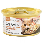 CATWALK 貓主食罐 鰹吞拿魚 + 雞肉 Skipjack Tuna With Chicken Entrée 80g (CW-YLC) 貓罐頭 貓濕糧 CATWALK 寵物用品速遞