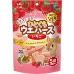 MARUKAN 日本兔仔小食 脆皮草莓威化餅 45個入 小動物 兔仔