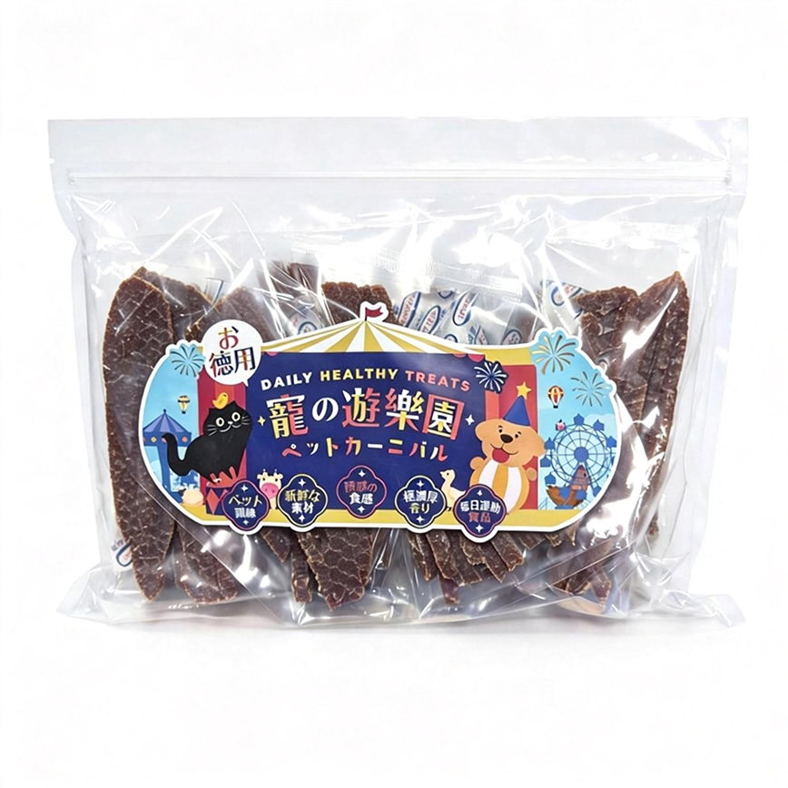 寵之遊樂園 寵之遊樂園 狗零食 訓犬小食 風乾厚切牛肉片 大包裝 1袋8包