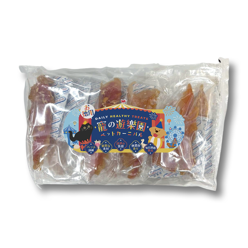 寵之遊樂園 寵之遊樂園 狗零食 訓犬小食 風乾厚切雞胸肉 大包裝 1袋8包