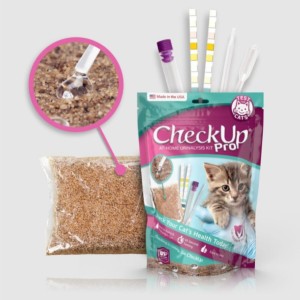 貓咪保健用品-CheckUp-貓用尿液檢測套裝-家用健康檢測-TKC-腎臟保健-防尿石-寵物用品速遞