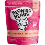 Meowing heads 貓濕糧 無穀物濕包 三文魚雞肉牛肉 100g (MHWS-G) (桃紅色) (贈品) 貓罐頭 貓濕糧 Meowing Heads 寵物用品速遞