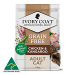 Ivory Coat 貓糧 袋鼠肉和雞肉亞麻籽油成貓配方 2kg (ICKC2K) 貓糧 Ivory Coat 寵物用品速遞