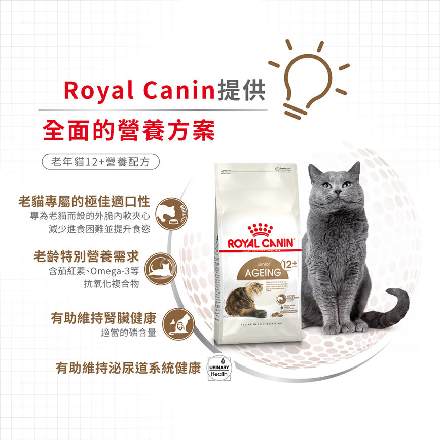 Royal Canin 貓糧 法國皇家貓糧 老年貓配方 12+ AG30 4kg (2270800) (圖片5)