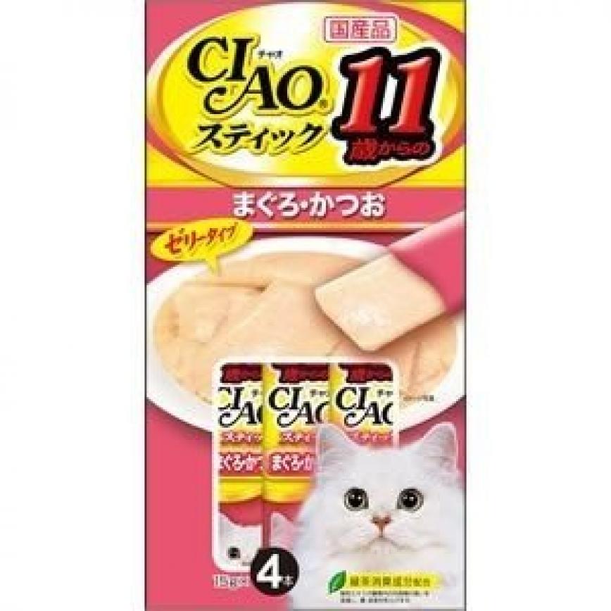 CIAO 貓零食 日本啫喱果凍棒 11歳まぐろ・かつお 金槍魚鰹魚味 11歲食用 60g (桃紅令) (4SC-84/TSC-125) (圖片4)