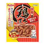 Petio 狗零食 日本產濃郁蒸雞肉+芝士波浪條 220g (W14048) (90503106) 狗零食 Petio 寵物用品速遞