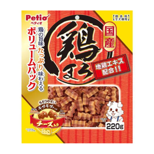 Petio-狗小食-日本產濃郁蒸雞肉-芝士波浪條-220g-W14048-90503106-Petio-寵物用品速遞
