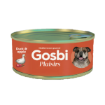 Gosbi Plaisirs 無穀物狗罐頭 鴨肉+蘋果 185g (GPDA185) 狗罐頭 狗濕糧 Gosbi 寵物用品速遞