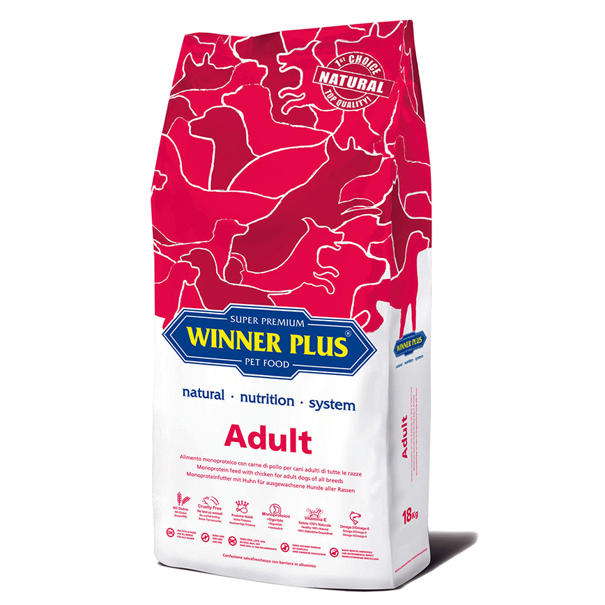 WINNER PLUS WINNER PLUS 狗糧 成犬配方 雞肉 3kg x 4包 (12103)