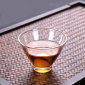 酒品配件-Accessories-日式清酒杯-透明無紋-2個入-透明斗笠-清酒杯