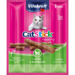Vitakraft 貓零食 肉條 雞+貓草條 60g*3條 (VK14101B) 貓零食 寵物零食 Vitakraft 寵物用品速遞